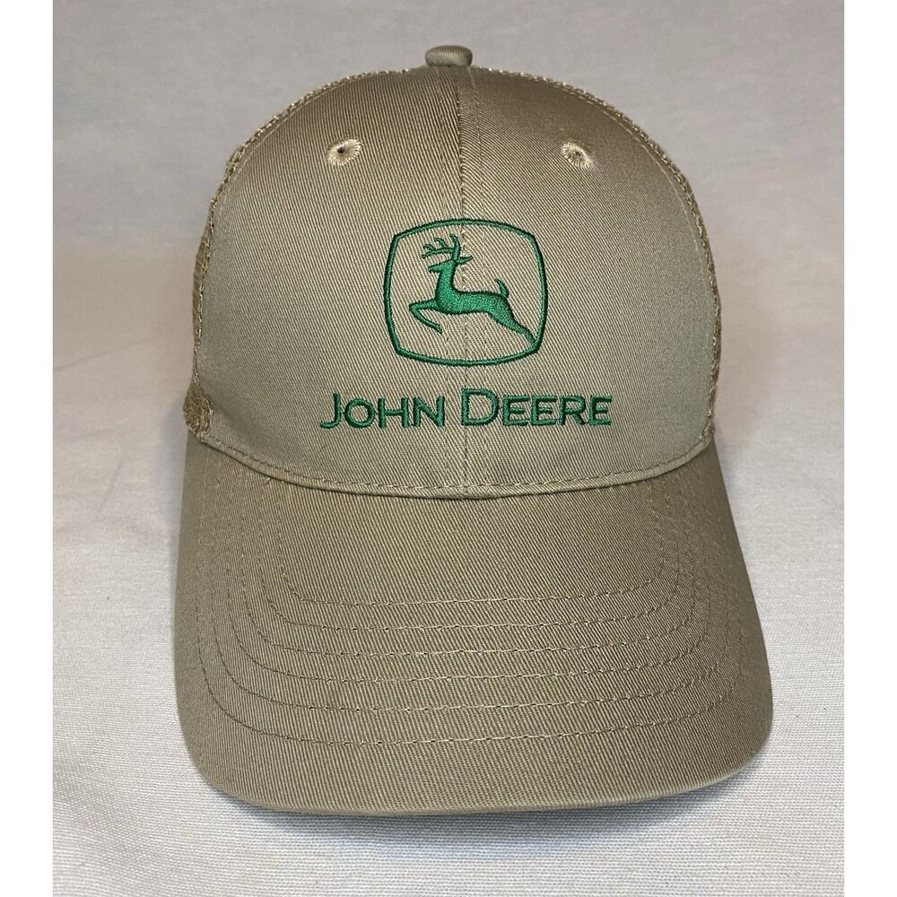 John Deere Austin Turf and Tractor Mesh Back Strap Back Adjustable trucker hat